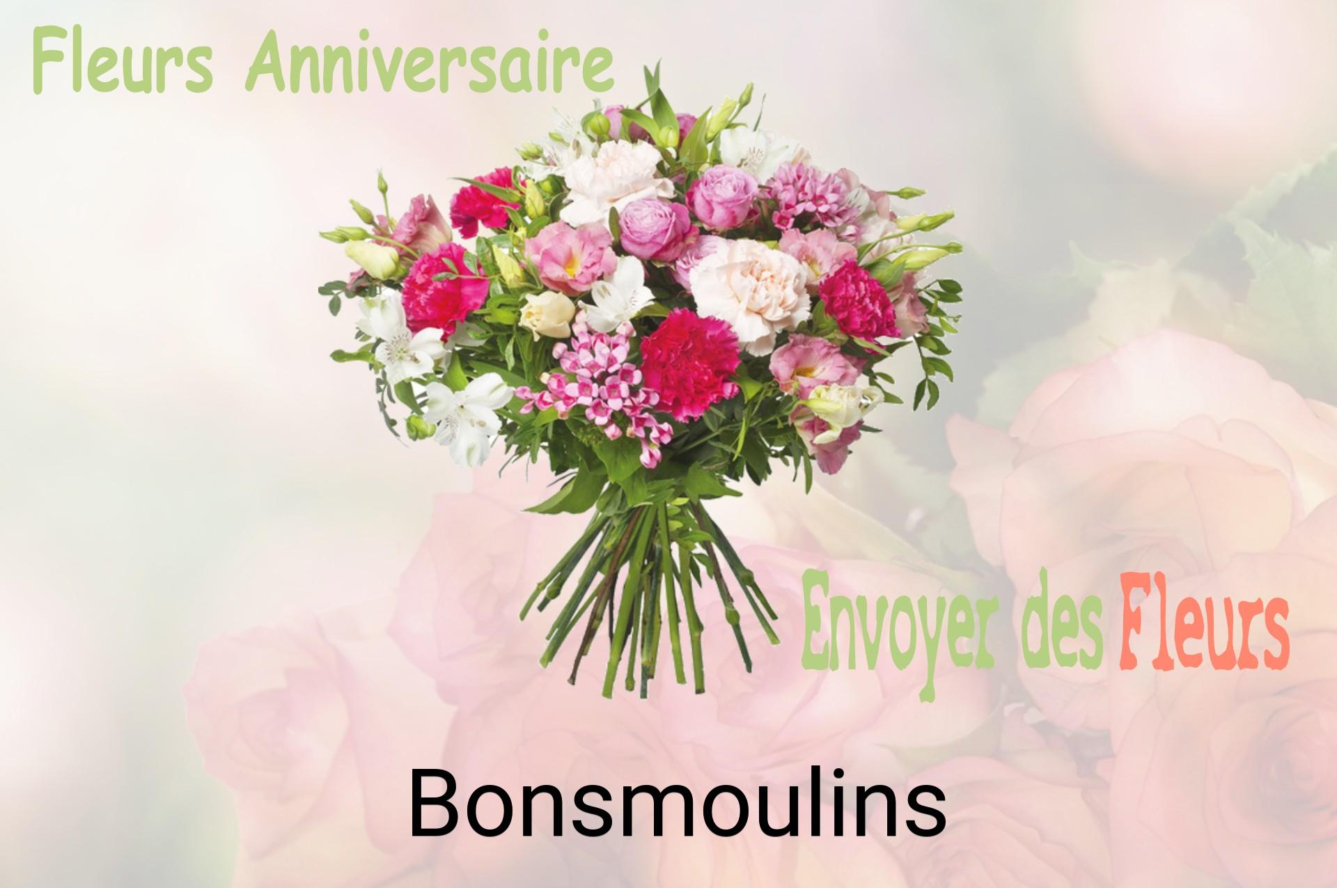 Bouquet de fleurs d’anniversaire livré à Bonsmoulins